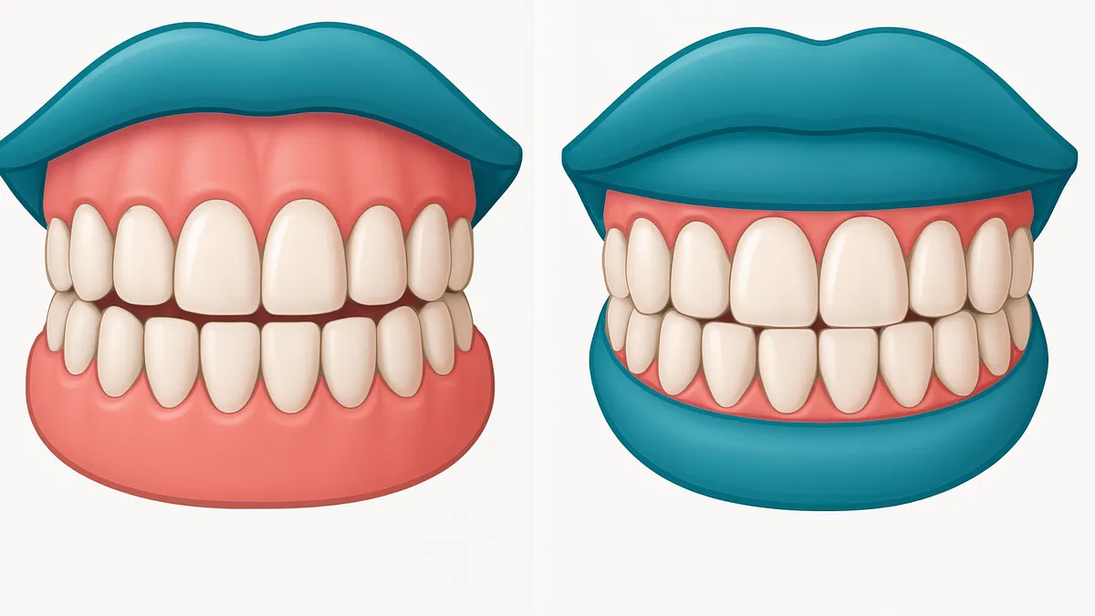 sonrisa gingival: se ve mucha encía al sonreír