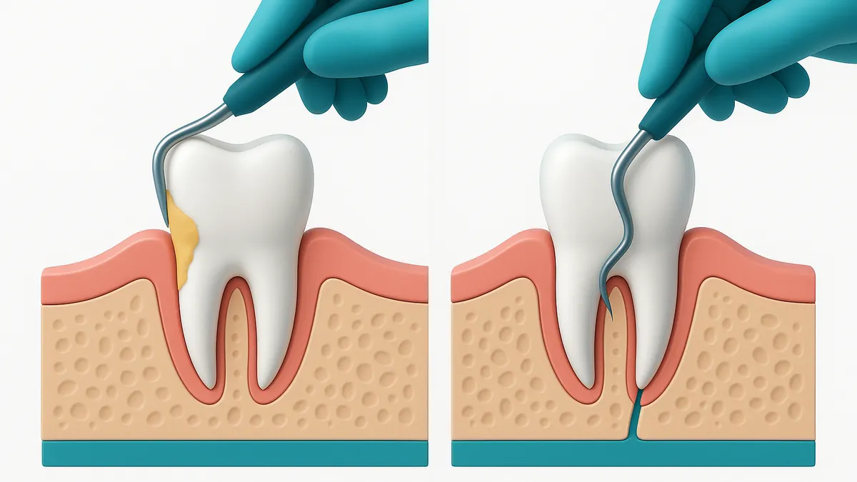 diferencia entre limpieza dental y curetaje de encías