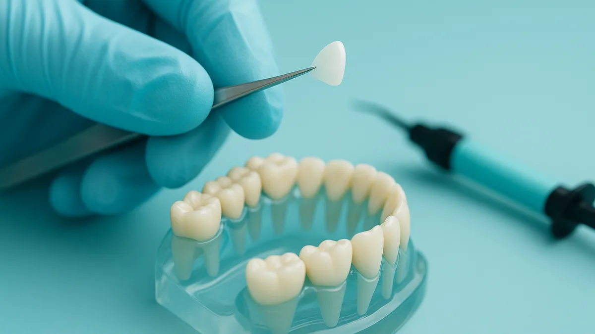 proceso de cementado de carillas dentales